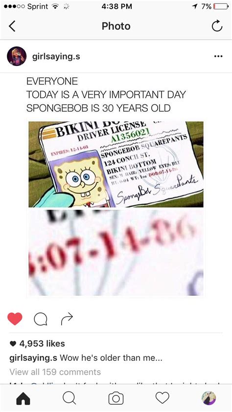 spongebob driver's license meme - Mellissa Cockrell