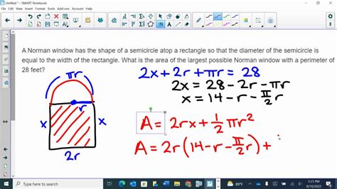 Solved A Norman Window Has The Shape Of A Semicircle Atop A Rectangle