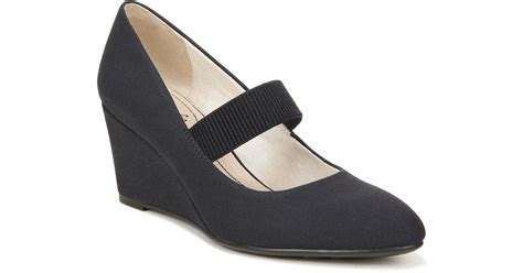 Lifestride Gio Mary Jane Wedge In Blue Lyst