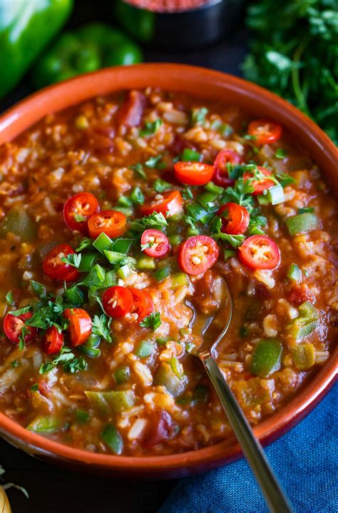 Vegetarian Stuffed Pepper Soup Stove Top And Slow Cooker