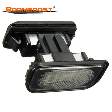 2pcs White Led License Plate Light For Mercedes Benz W203 Car Number Plate Lamp For Benz W203