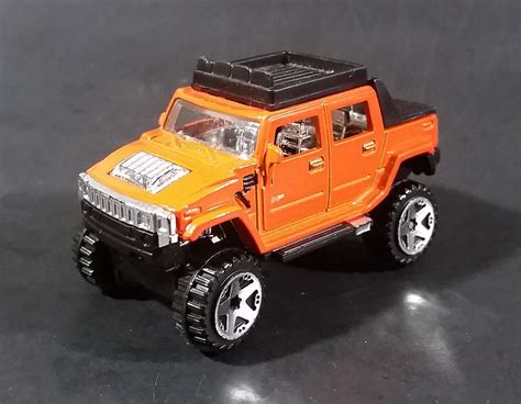 2008 Hot Wheels Hummer H2 Sut Orange 15 40 Die Cast Toy Truck Suv Car Treasure Valley Antiques