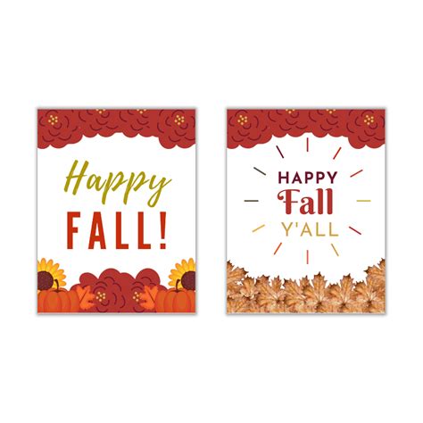 Printable Fall Signs {Free Download} - Add A Little Adventure