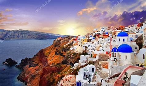 Sunset over Santorini Stock Photo by ©Maugli 62238055