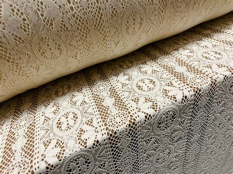 Crochet Lace Fabric By The Yard