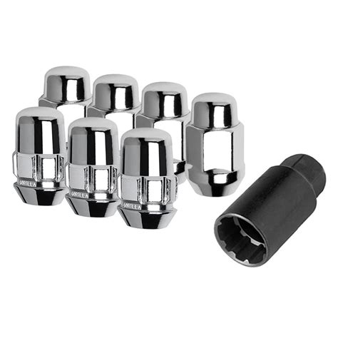 Gorilla Automotive Chrome Cone Seat Acorn Bulge Lug Nut And