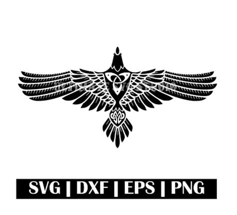 Raven Svg Viking Svg Odin Svg Norse Svg Seamless Pattern Svg Svg Eps