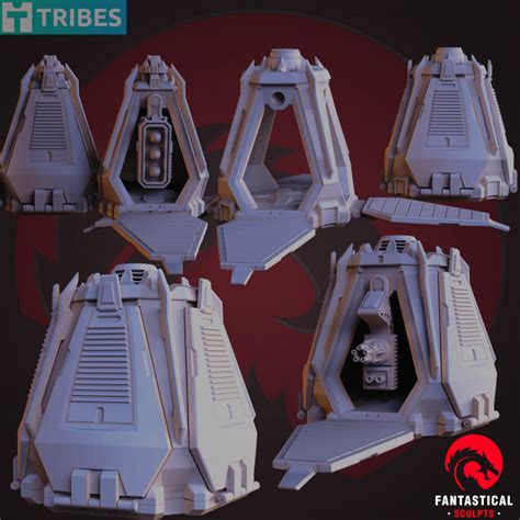 3D Printable 3 Orbital Drop Pods & Strike Support by Dungeons ...