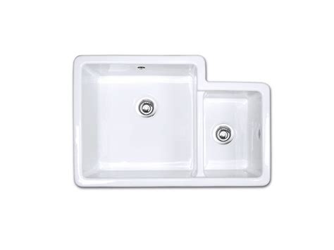 Undermount Fireclay Double Kitchen Sink Shaws Brindle