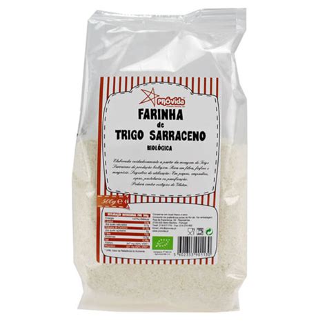 Farinha Trigo Sarraceno Bio 500gr Provida Clorofila Medicina Natural