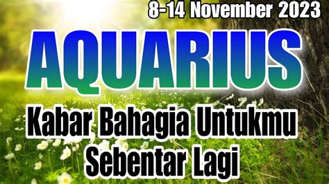 Aquarius Kabar Bahagia Untukmu Dalam Waktu Dekat Ini November