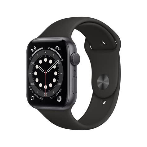 Apple Watch Series Mm Color Grafito Con Correa Negra Sport Band