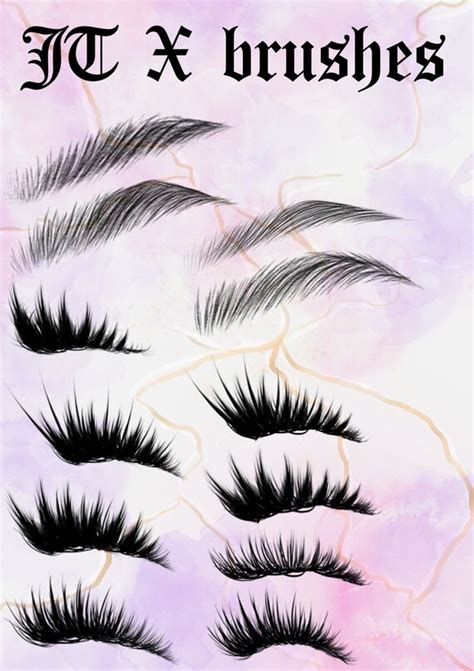 Brushes For Procreate Krita Photoshop Eylash Stamp Etsy