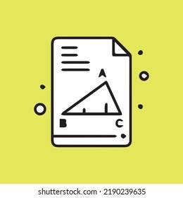 Math Formula Icon Drawn Black White Stock Vector (Royalty Free ...