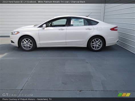 2013 Ford Fusion Se 16 Ecoboost In White Platinum Metallic Tri Coat Photo No 75905359