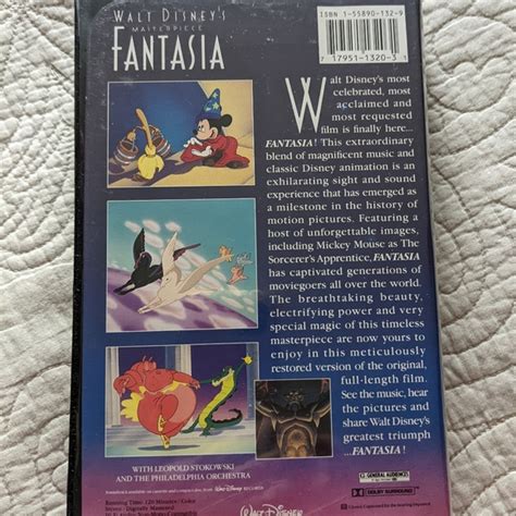 Disney Media Rare Find Walt Disneys Masterpiece Fantasia Vhs Poshmark