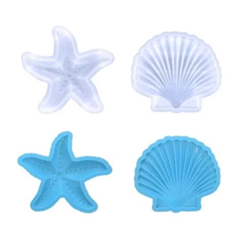 Starfish Resin Molds Silicone Wall Decor Mold Seashell Casting Epoxy