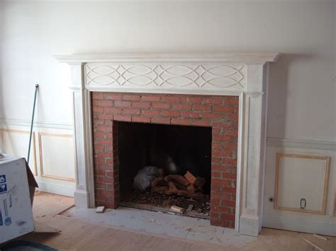 Traditional Fireplace Mantels Transitional Indoor Fireplaces Los