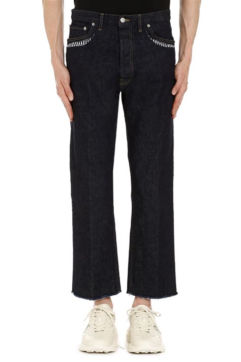 Maison Margiela Denim Straight Leg Jeans In Denim Blue For Men Lyst