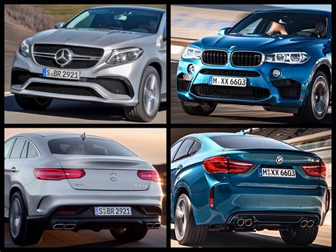 Bild Vergleich Mercedes Gle 63 Amg Coupé Vs Bmw X6 M F16