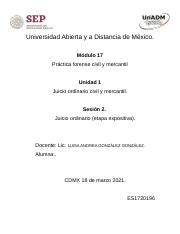 M17 U1 S2 WEMT docx Universidad Abierta y a Distancia de México