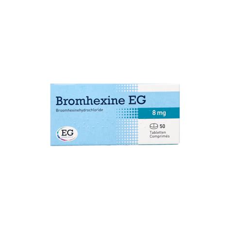 Bromhexine Eg Comprimes 50 X 8 Mg Comprimés Pharmacodel Votre