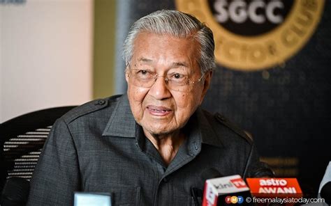 Malay Unity Alliance Says Mahathir Needed As Pm Again Fmt