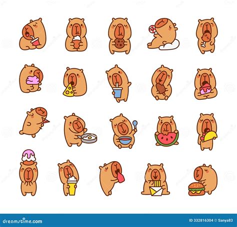 cartoon capybara 4