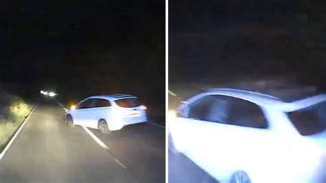 Shocking Moment Ambulance Forced Off The Road In Hit And Run As It