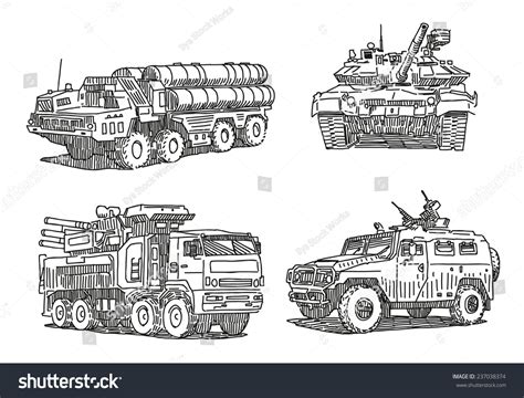 Army Truck Drawing