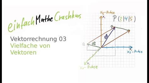 Crashkurs Vektorrechnung Vielfache Von Vektoren Youtube