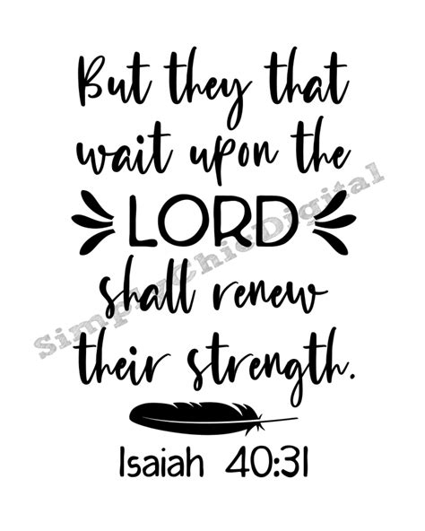 Christian Svg Isaiah 40 V 31 They That Wait Upon The Lord Etsy