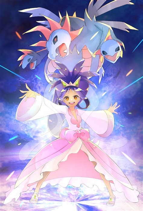 Iris And Hydreigon Pokemon And 2 More Drawn By Wafu Pkmn Danbooru