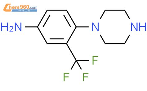 319474 60 7 4 1 哌嗪基 3 三氟甲基苯胺化学式、结构式、分子式、mol 960化工网