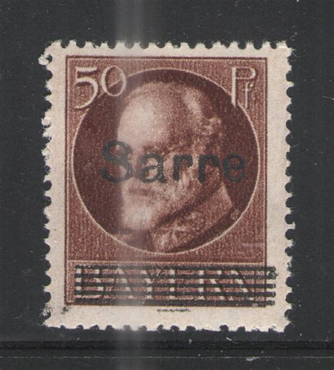 Germany Saar Sc Mhr Vg Sarre Overprint Europe