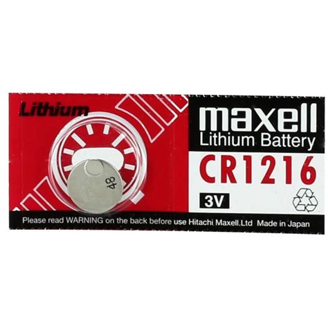 MAXELL CR1216 Lithium Gombelem CR 1db IPon Hu