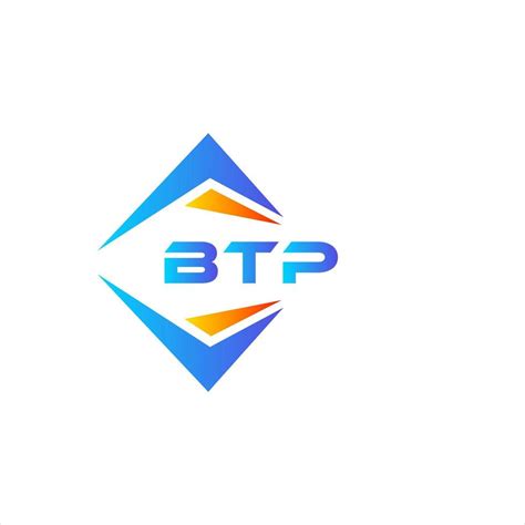 BTP abstract technology logo design on white background. BTP creative initials letter logo ...