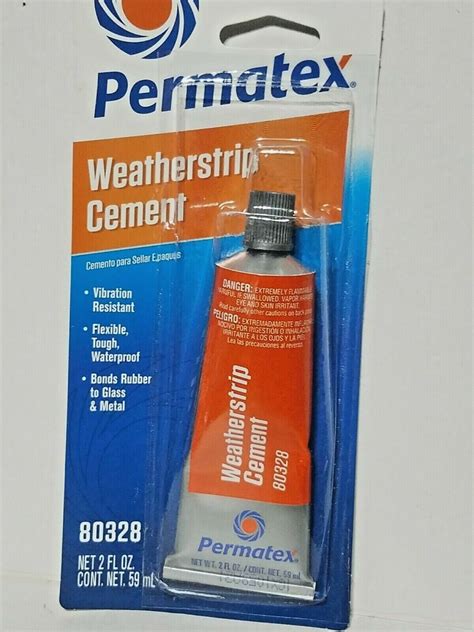 Permatex 80328 Dcd 19 2 Ounce Weatherstrip Cement Adhesive Glue New