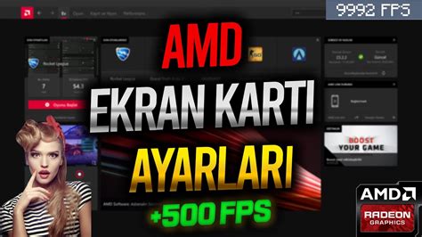 AMD EKRAN KARTI FPS ARTTIRMA 2023 AMD EN İYİ AYARLAR YouTube