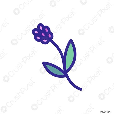 Rare plant icon vector outline illustration - stock vector 4095584