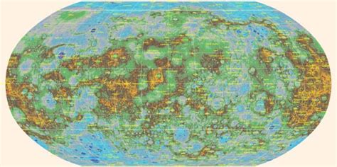 Scientists Create Global Topographic Map of Mercury | Planetary Science ...