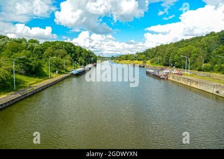 Ronquières Inclined Plane boat lift ship lift lift lock on the