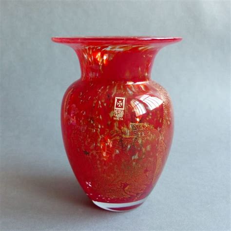 Blown Glass Vase From Mdina Glass Malta S For Sale At Pamono