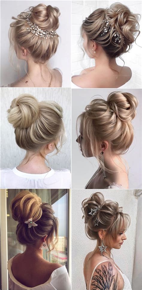 Top 20 Messy High Bun Wedding Hairstyles 2024