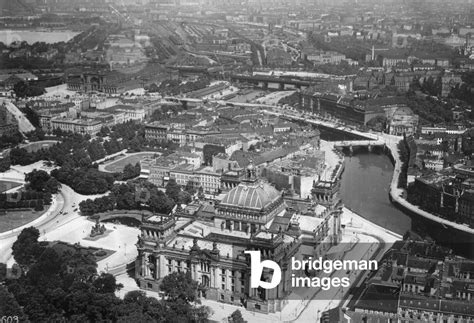 Image Of Aerial View Of The Reichstag Building And The Surrounding Area