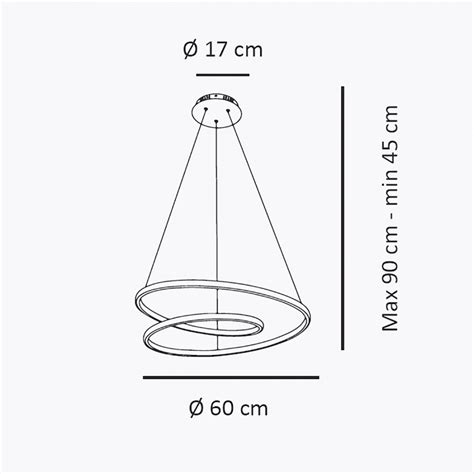 Lampadario Led Moderno Sikrea Group Glem S W Led Alluminio Caff O