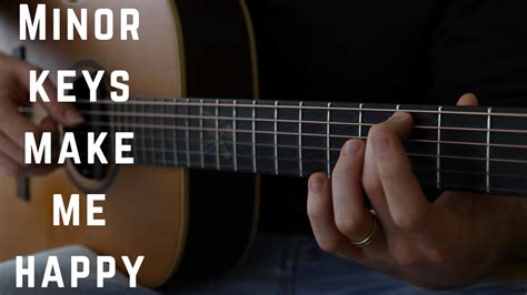 8 Awesome Minor Chord Progressions In Eight Different Keys Fingerstyle Guitar Lessons