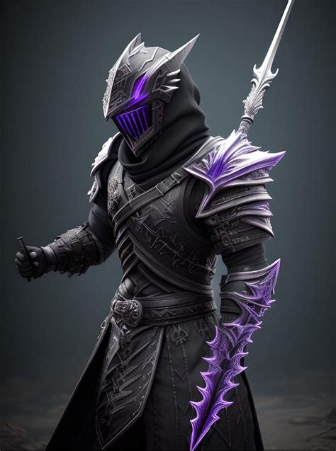 Ender Knight Fantasy Warrior Armor Costume