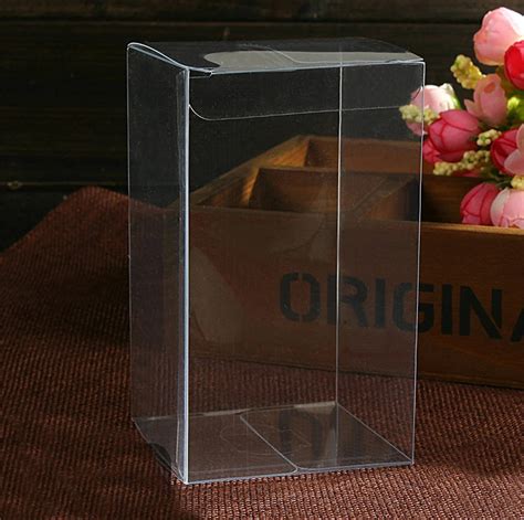 200pcs 7x7x12 Jewelry Gift Box Clear Boxes Plastic Box Transparent