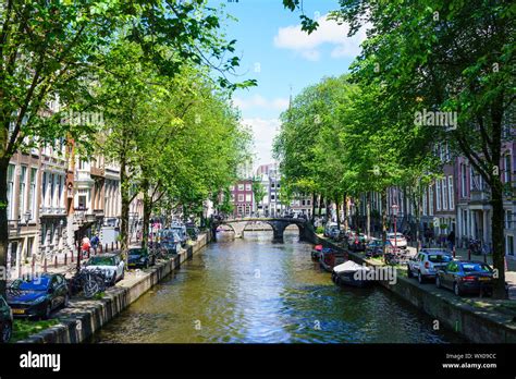 Leidsegracht Canal Amsterdam North Holland The Netherlands Europe